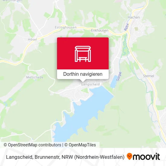 Langscheid, Brunnenstr Karte