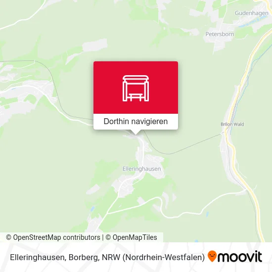 Elleringhausen, Borberg Karte