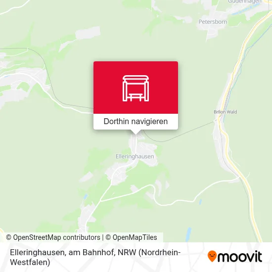 Elleringhausen, am Bahnhof Karte