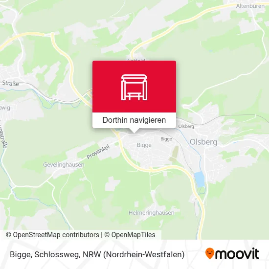 Bigge, Schlossweg Karte