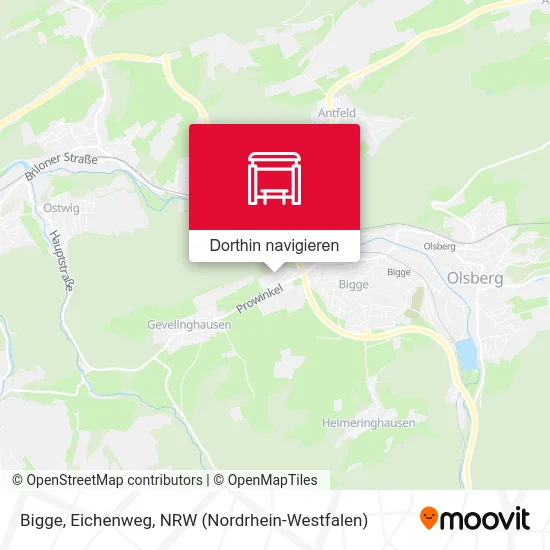 Bigge, Eichenweg Karte