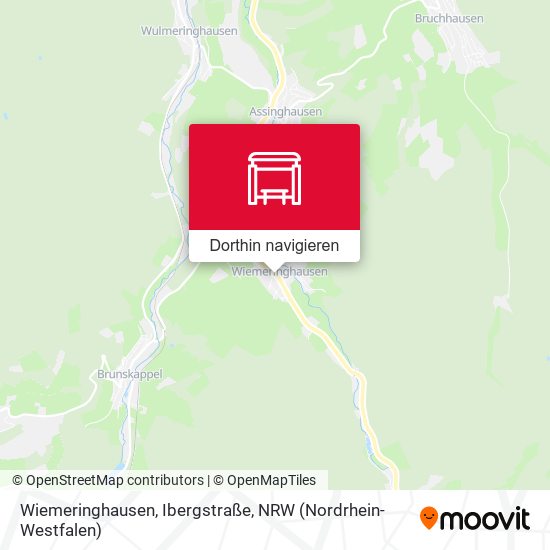 Wiemeringhausen, Ibergstraße Karte