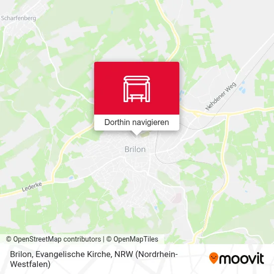 Brilon, Evangelische Kirche Karte