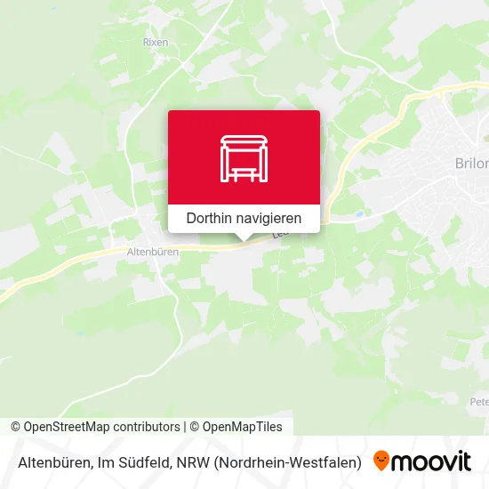 Altenbüren, Im Südfeld Karte