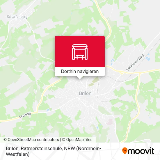 Brilon, Ratmersteinschule Karte