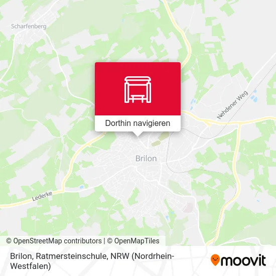 Brilon, Ratmersteinschule Karte