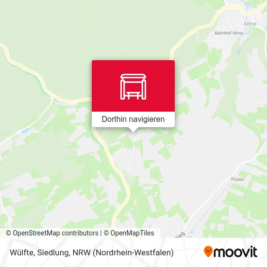Wülfte, Siedlung Karte