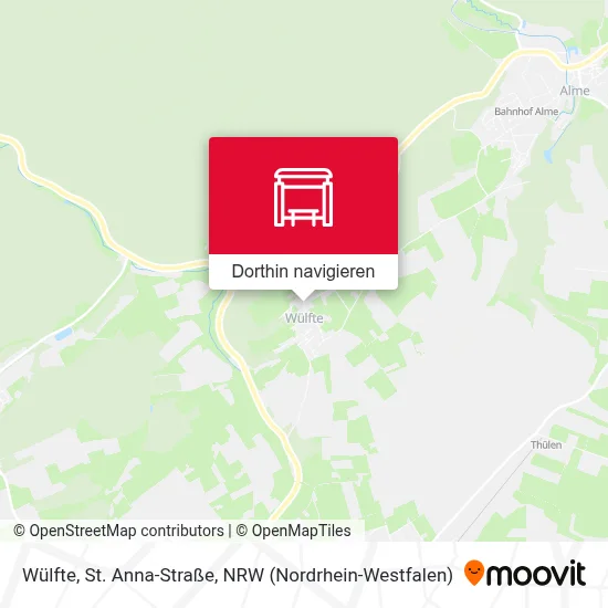 Wülfte, St. Anna-Straße Karte