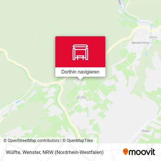 Wülfte, Wenster Karte