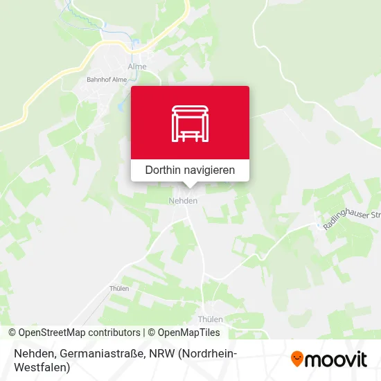 Nehden, Germaniastraße Karte