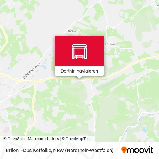 Brilon, Haus Keffelke Karte