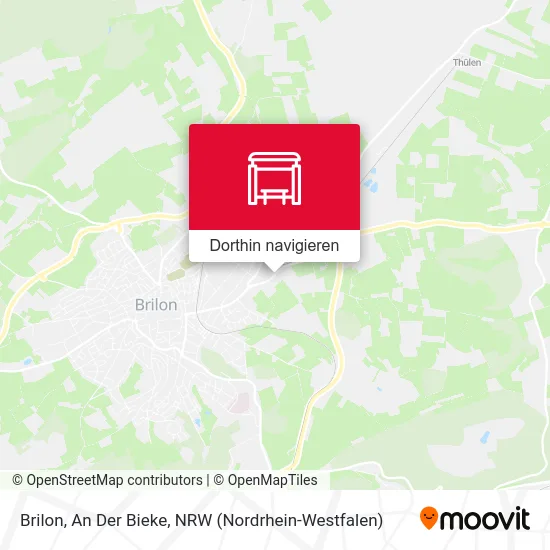 Brilon, An Der Bieke Karte