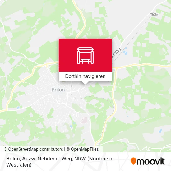 Brilon, Abzw. Nehdener Weg Karte