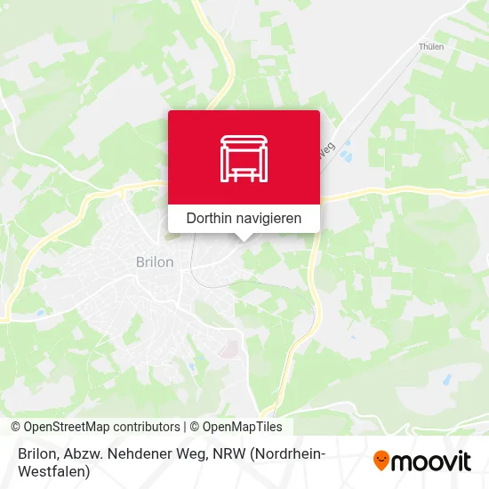 Brilon, Abzw. Nehdener Weg Karte