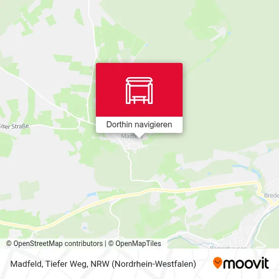 Madfeld, Tiefer Weg Karte