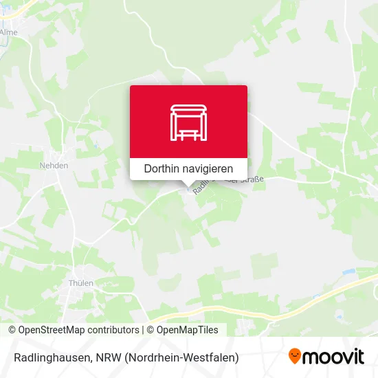 Radlinghausen Karte