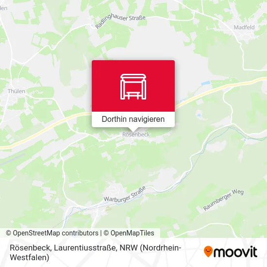 Rösenbeck, Laurentiusstraße Karte