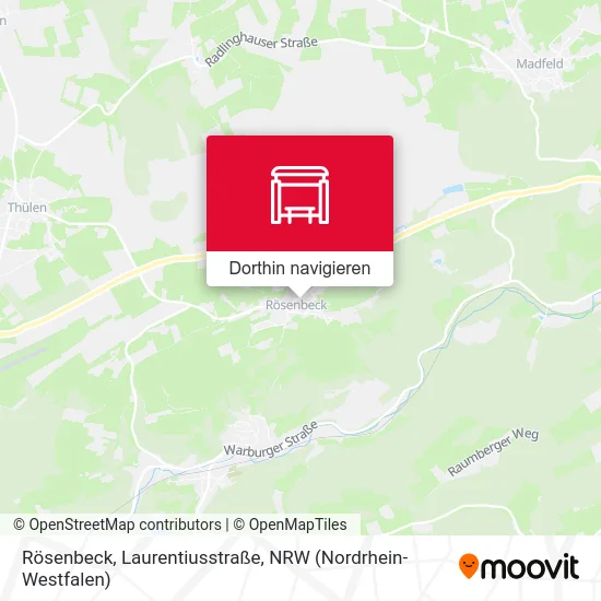 Rösenbeck, Laurentiusstraße Karte