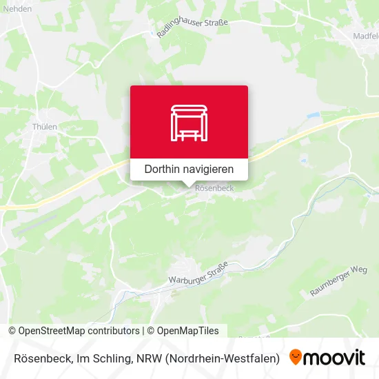 Rösenbeck, Im Schling Karte