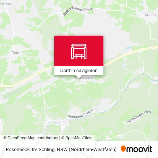 Rösenbeck, Im Schling Karte