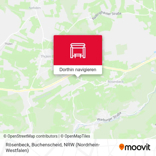 Rösenbeck, Buchenscheid Karte