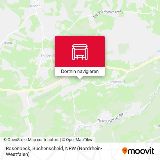 Rösenbeck, Buchenscheid Karte