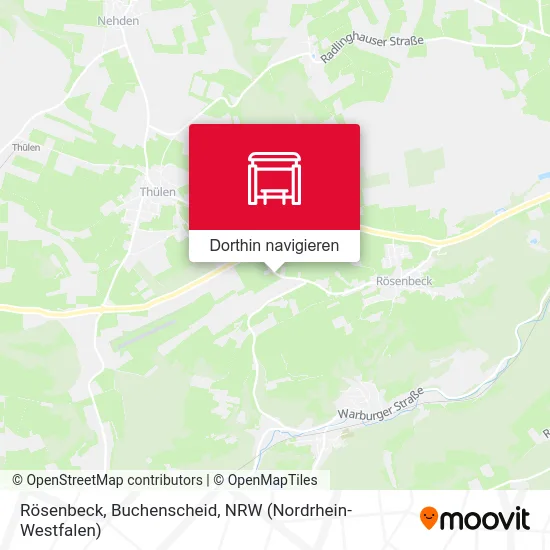 Rösenbeck, Buchenscheid Karte