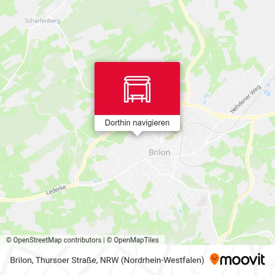 Brilon, Thursoer Straße Karte