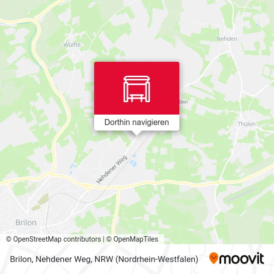Brilon, Nehdener Weg Karte
