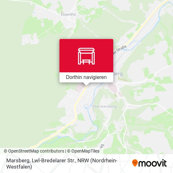 Marsberg, Lwl-Bredelarer Str. Karte