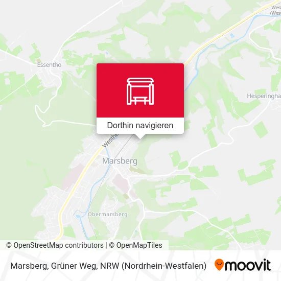 Marsberg, Grüner Weg Karte