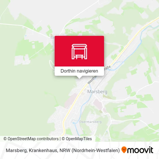 Marsberg, Krankenhaus Karte