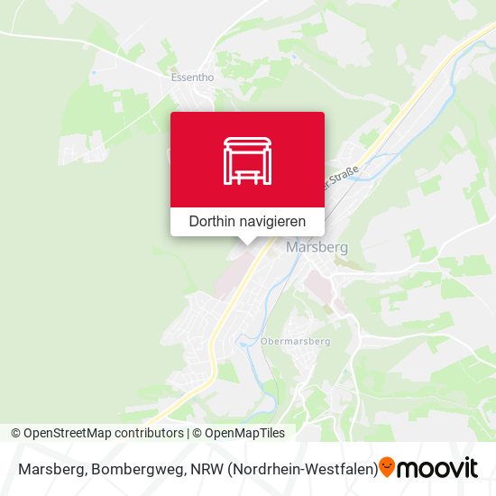 Marsberg, Bombergweg Karte