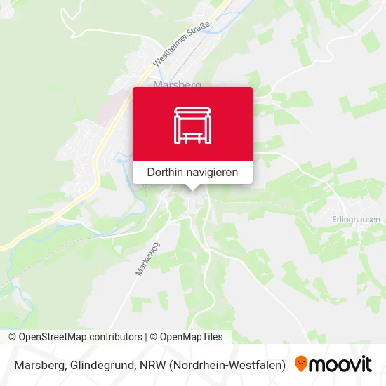 Marsberg, Glindegrund Karte