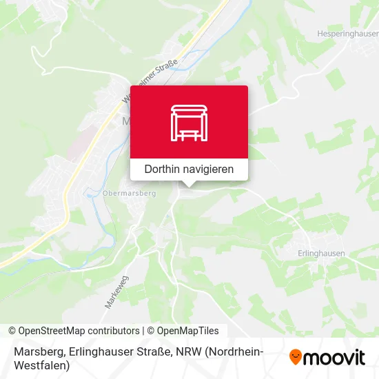 Marsberg, Erlinghauser Straße Karte