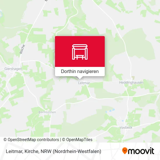 Leitmar, Kirche Karte