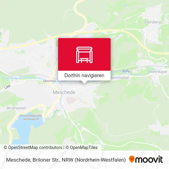 Meschede, Briloner Str. Karte