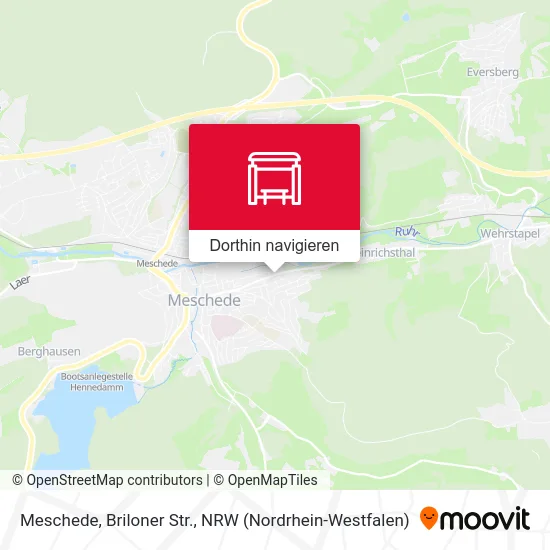 Meschede, Briloner Str. Karte