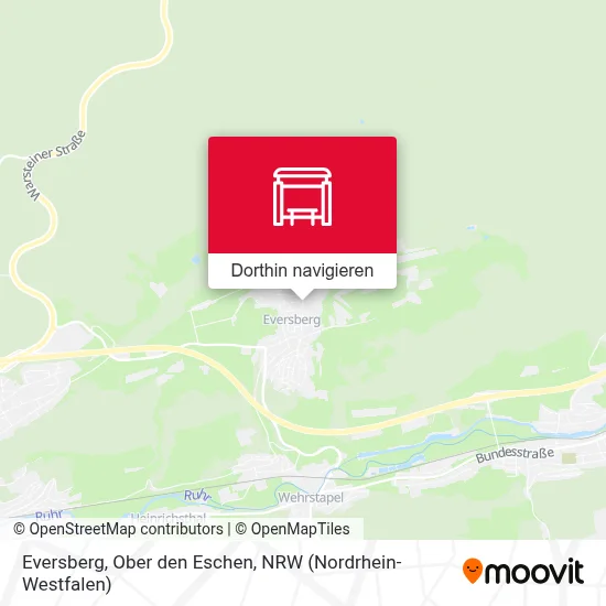 Eversberg, Ober den Eschen Karte
