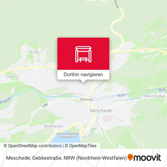 Meschede, Gebkestraße Karte