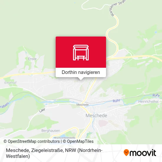 Meschede, Ziegeleistraße Karte