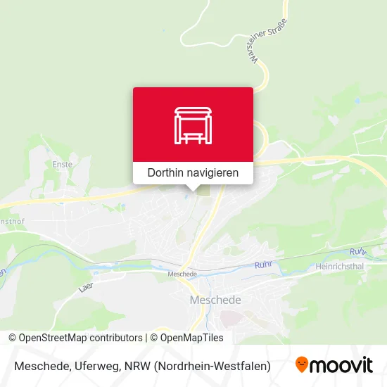 Meschede, Uferweg Karte