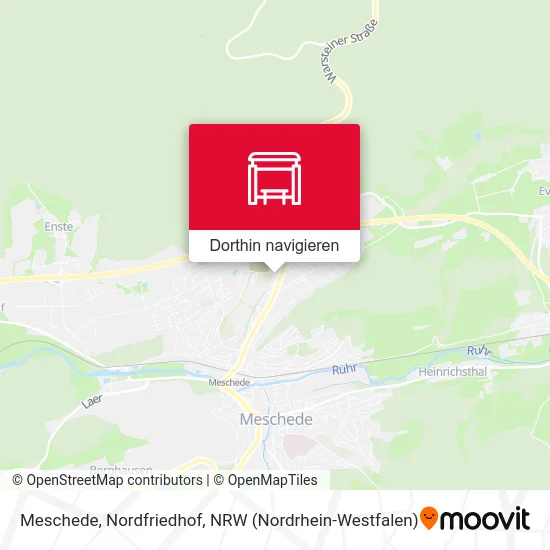 Meschede, Nordfriedhof Karte