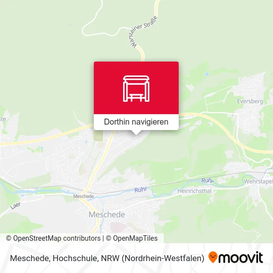 Meschede, Hochschule Karte