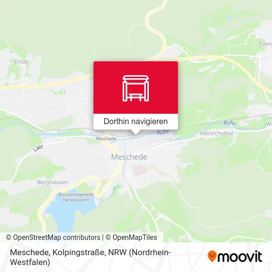 Meschede, Kolpingstraße Karte