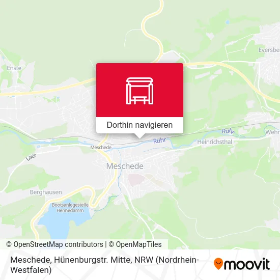 Meschede, Hünenburgstr. Mitte Karte