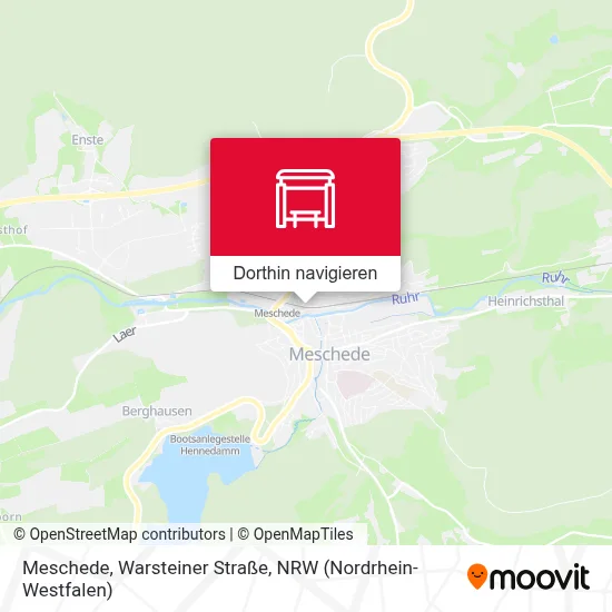 Meschede, Warsteiner Straße Karte
