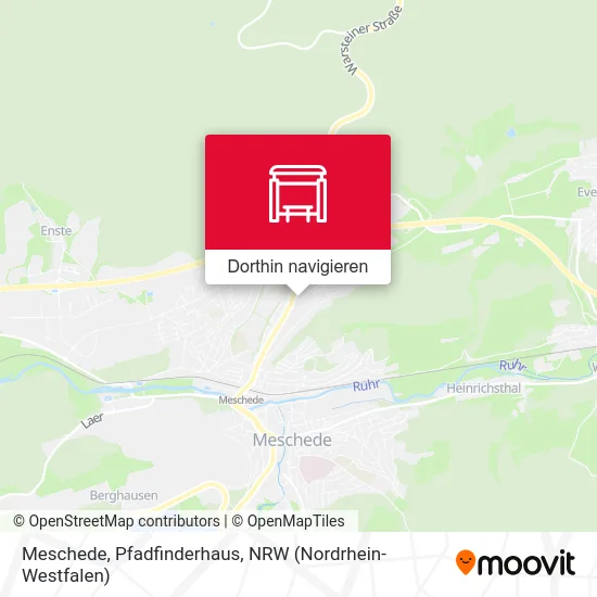 Meschede, Pfadfinderhaus Karte