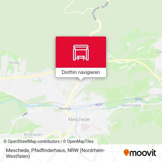 Meschede, Pfadfinderhaus Karte