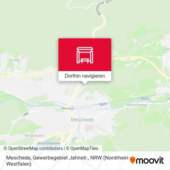 Meschede, Gewerbegebiet Jahnstr. Karte